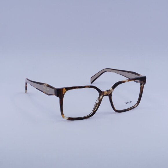Prada PRB03V 07R1O1 Eyeglasses Havana Caramel 54mm Square Frame - Picture 3 of 11